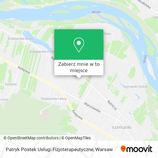 Mapa Patryk Postek Usługi Fizjoterapeutyczne