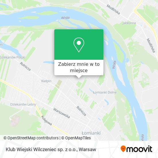 Mapa Klub Wiejski Wilczeniec sp. z o.o.