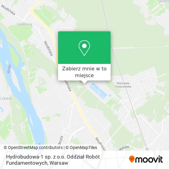 Mapa Hydrobudowa-1 sp. z o.o. Oddział Robót Fundamentowych