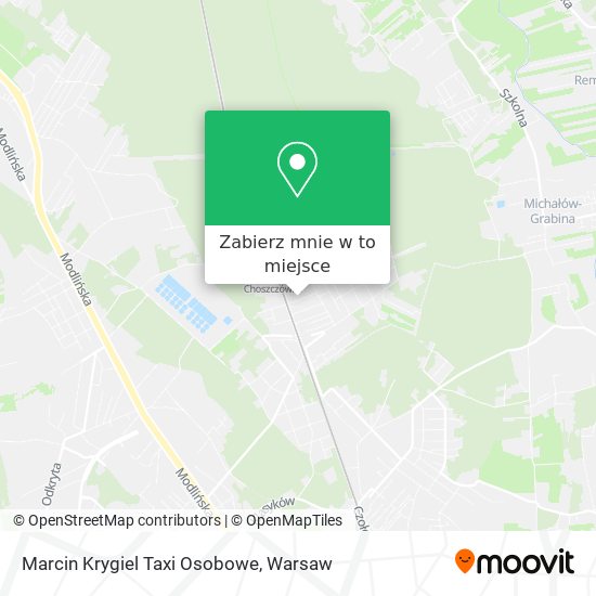 Mapa Marcin Krygiel Taxi Osobowe