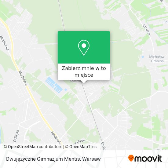 Mapa Dwujęzyczne Gimnazjum Mentis