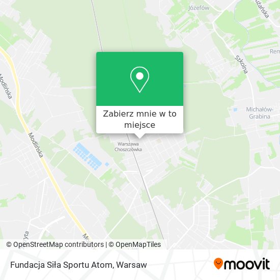 Mapa Fundacja Siła Sportu Atom