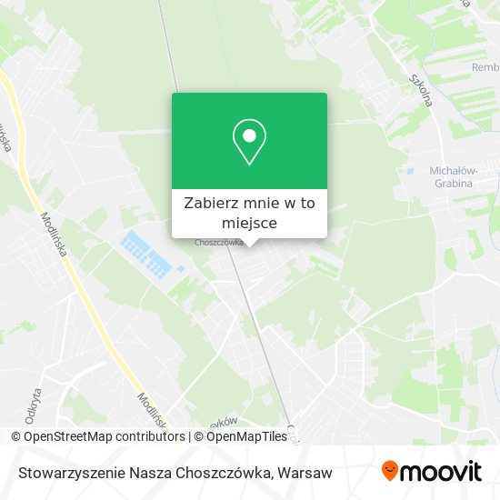 Mapa Stowarzyszenie Nasza Choszczówka