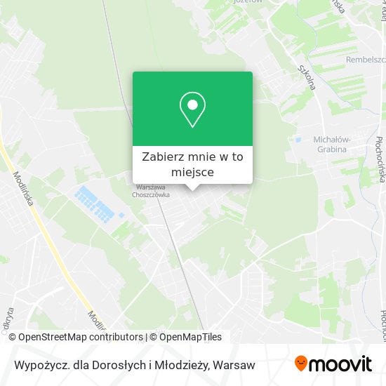 Mapa Wypożycz. dla Dorosłych i Młodzieży