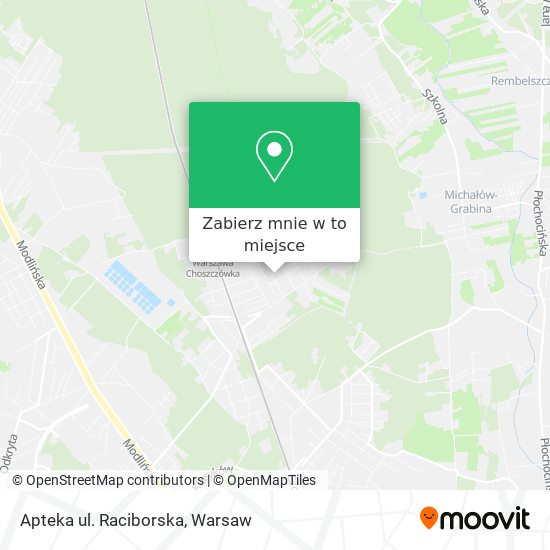 Mapa Apteka ul. Raciborska