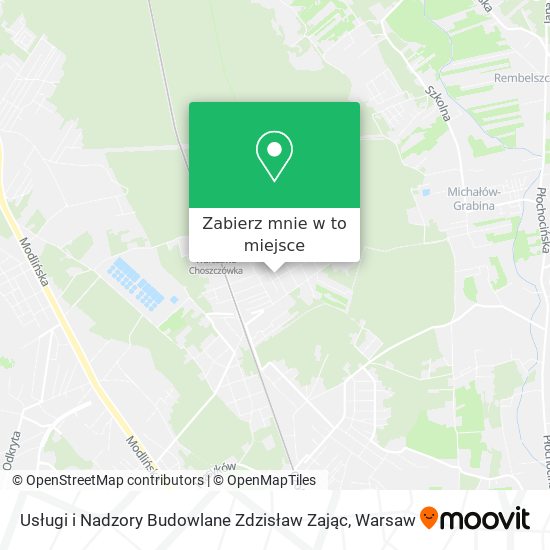 Mapa Usługi i Nadzory Budowlane Zdzisław Zając