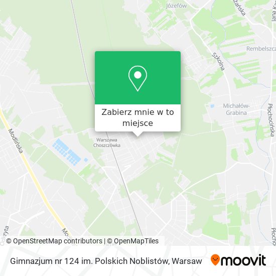 Mapa Gimnazjum nr 124 im. Polskich Noblistów