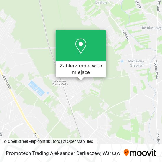 Mapa Promotech Trading Aleksander Derkaczew