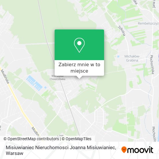 Mapa Misiuwianiec Nieruchomosci Joanna Misiuwianiec