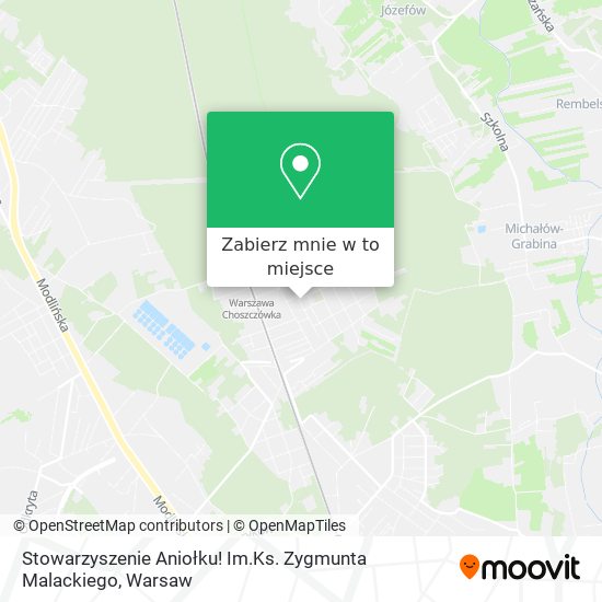 Mapa Stowarzyszenie Aniołku! Im.Ks. Zygmunta Malackiego