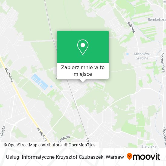 Mapa Usługi Informatyczne Krzysztof Czubaszek