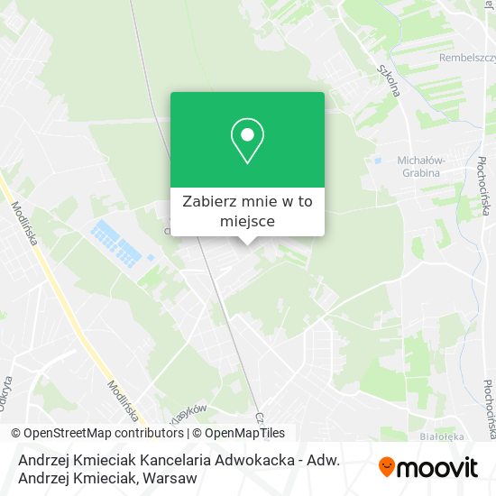 Mapa Andrzej Kmieciak Kancelaria Adwokacka - Adw. Andrzej Kmieciak