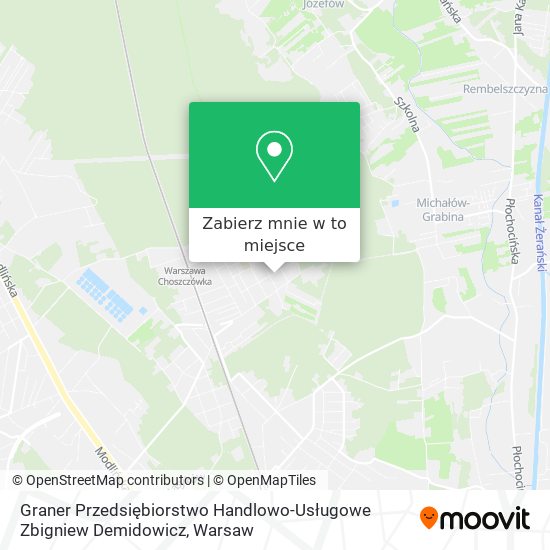 Mapa Graner Przedsiębiorstwo Handlowo-Usługowe Zbigniew Demidowicz