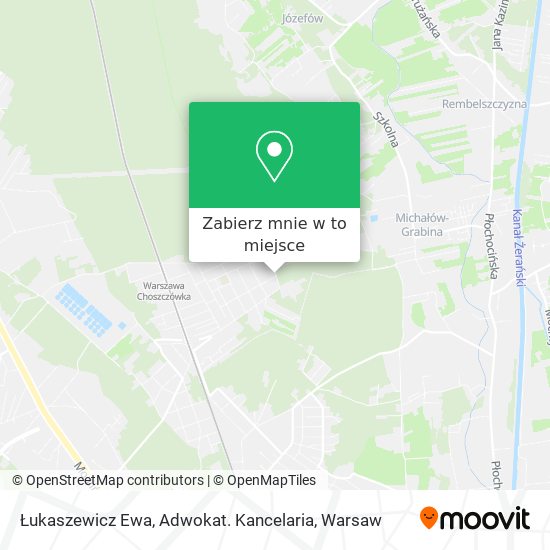 Mapa Łukaszewicz Ewa, Adwokat. Kancelaria