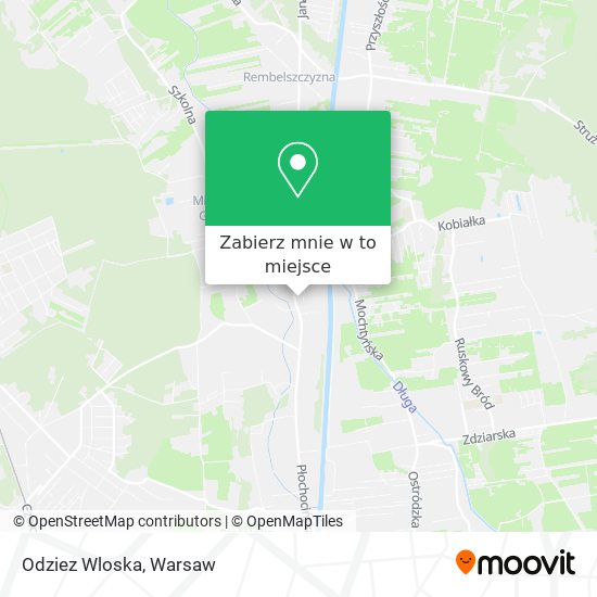 Mapa Odziez Wloska