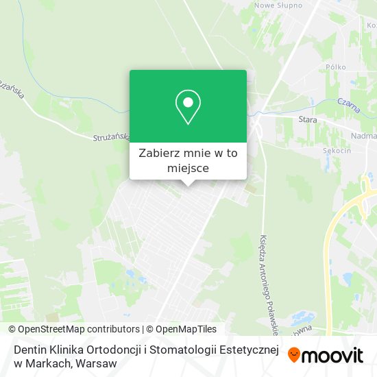 Mapa Dentin Klinika Ortodoncji i Stomatologii Estetycznej w Markach