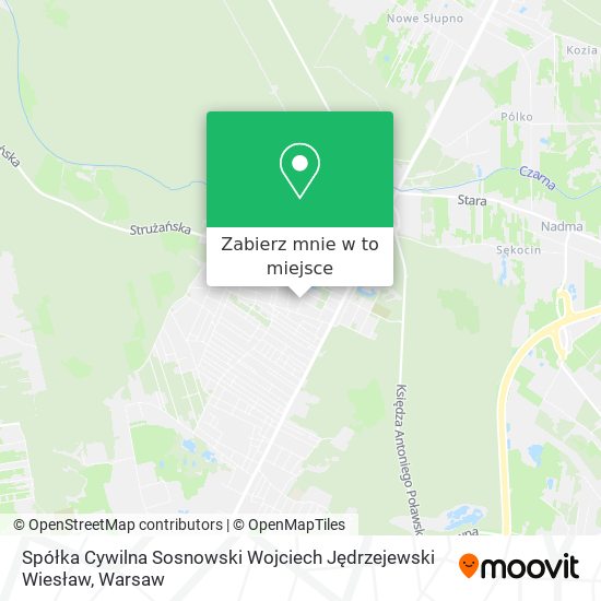 Mapa Spółka Cywilna Sosnowski Wojciech Jędrzejewski Wiesław