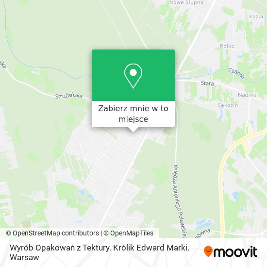 Mapa Wyrób Opakowań z Tektury. Królik Edward Marki