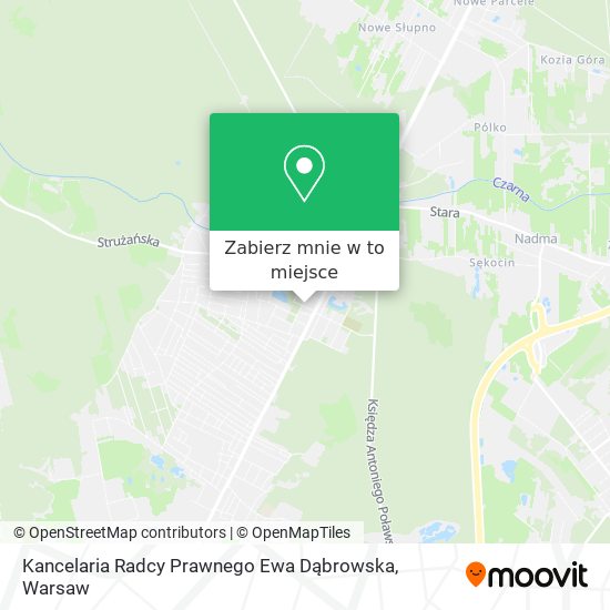 Mapa Kancelaria Radcy Prawnego Ewa Dąbrowska