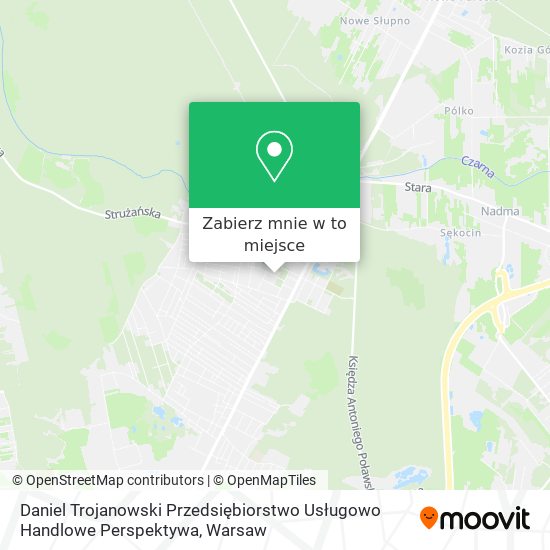 Mapa Daniel Trojanowski Przedsiębiorstwo Usługowo Handlowe Perspektywa