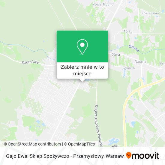 Mapa Gajo Ewa. Sklep Spożywczo - Przemysłowy