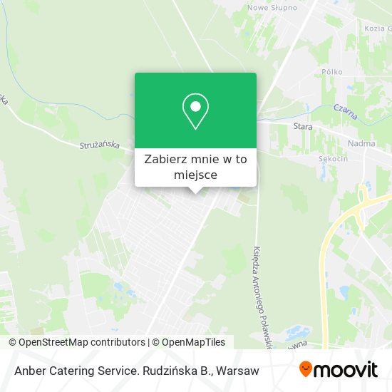 Mapa Anber Catering Service. Rudzińska B.