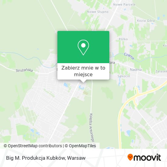 Mapa Big M. Produkcja Kubków