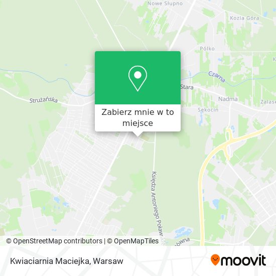 Mapa Kwiaciarnia Maciejka