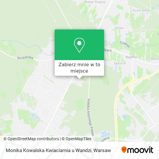 Mapa Monika Kowalska Kwiaciarnia u Wandzi