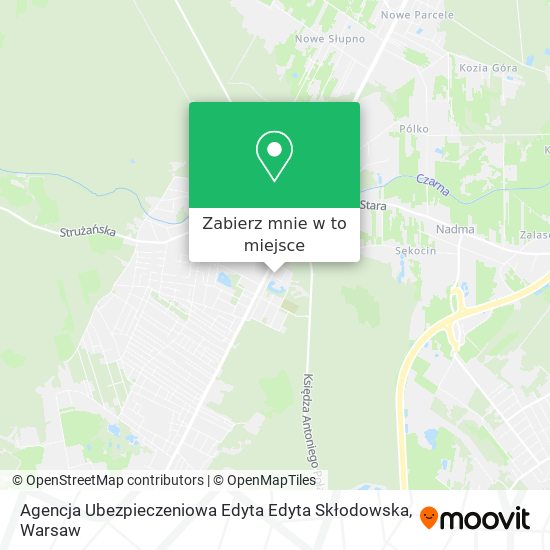 Mapa Agencja Ubezpieczeniowa Edyta Edyta Skłodowska