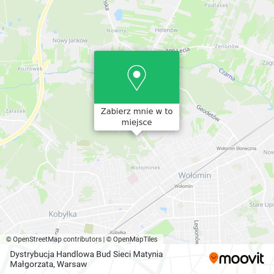 Mapa Dystrybucja Handlowa Bud Sieci Matynia Małgorzata