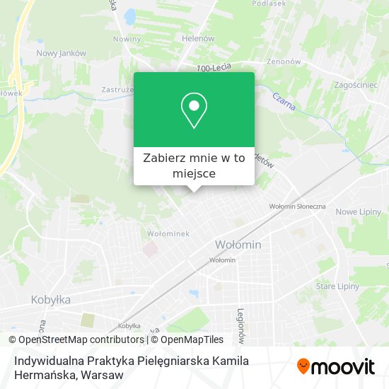 Mapa Indywidualna Praktyka Pielęgniarska Kamila Hermańska