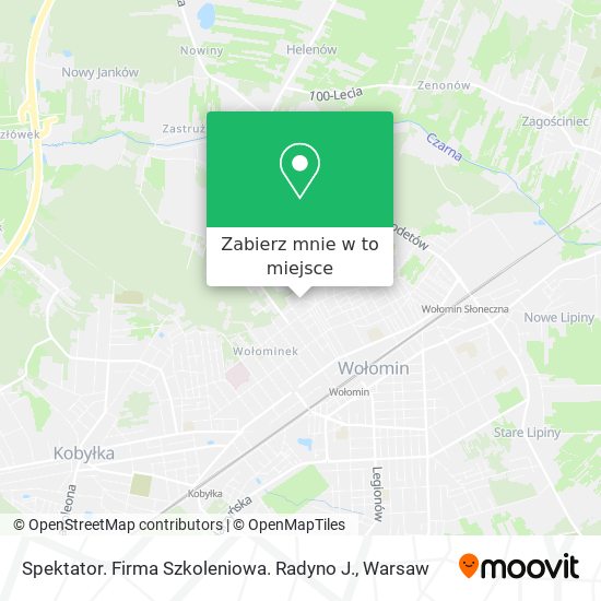 Mapa Spektator. Firma Szkoleniowa. Radyno J.