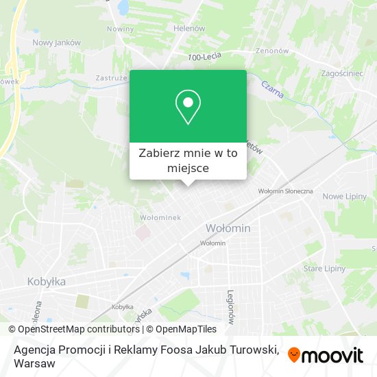 Mapa Agencja Promocji i Reklamy Foosa Jakub Turowski