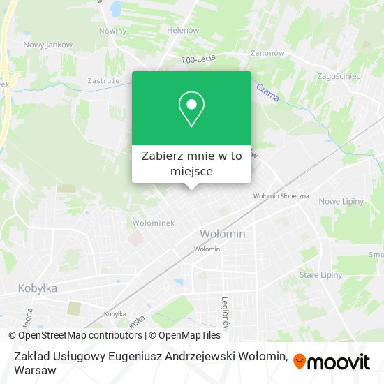 Mapa Zakład Usługowy Eugeniusz Andrzejewski Wołomin