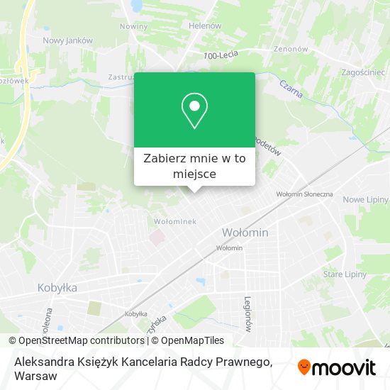 Mapa Aleksandra Księżyk Kancelaria Radcy Prawnego