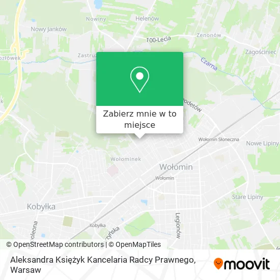 Mapa Aleksandra Księżyk Kancelaria Radcy Prawnego