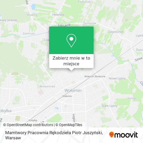 Mapa Mamtwory Pracownia Rękodzieła Piotr Juszyński