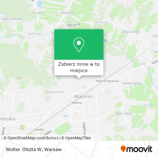 Mapa Wolter. Olszta W.