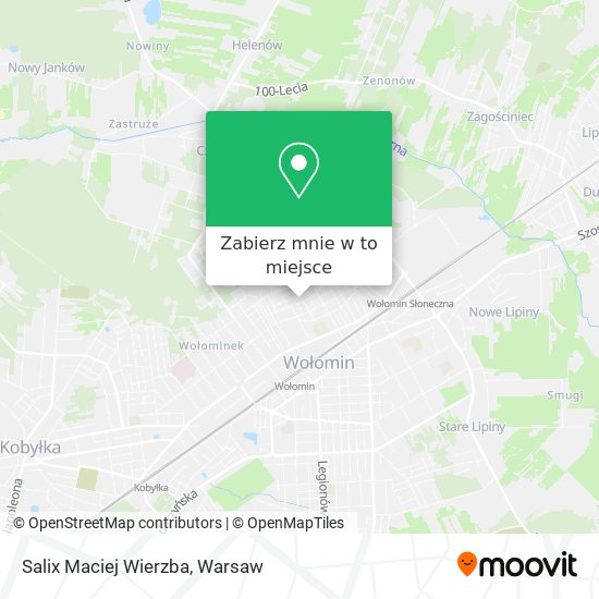 Mapa Salix Maciej Wierzba