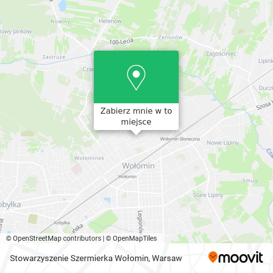 Mapa Stowarzyszenie Szermierka Wołomin