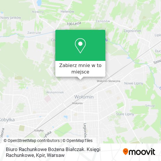 Mapa Biuro Rachunkowe Bożena Białczak. Księgi Rachunkowe, Kpir