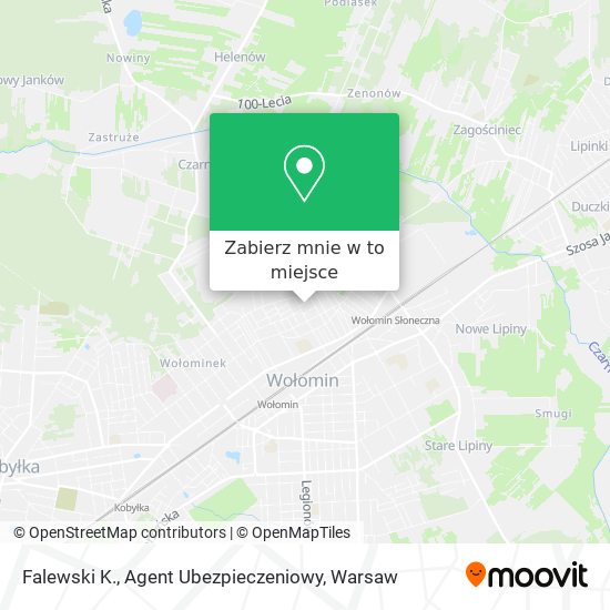 Mapa Falewski K., Agent Ubezpieczeniowy