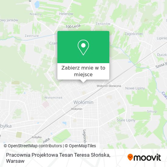 Mapa Pracownia Projektowa Tesan Teresa Słońska