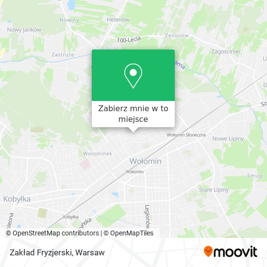 Mapa Zakład Fryzjerski