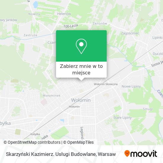 Mapa Skarzyński Kazimierz. Usługi Budowlane