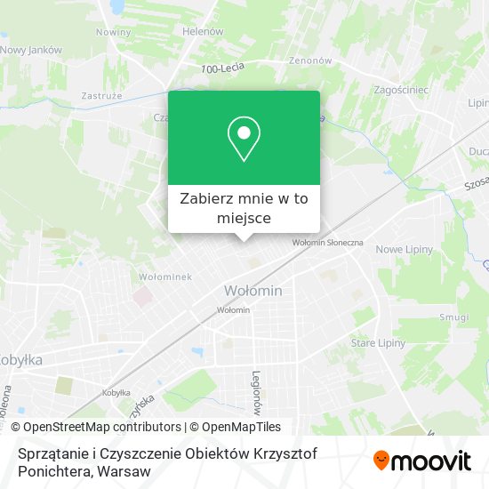 Mapa Sprzątanie i Czyszczenie Obiektów Krzysztof Ponichtera