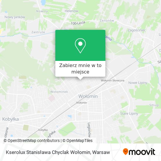 Mapa Kserolux Stanisława Chyclak Wołomin