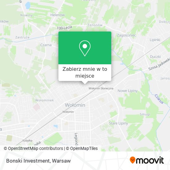 Mapa Bonski Investment