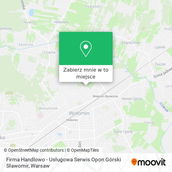 Mapa Firma Handlowo - Usługowa Serwis Opon Górski Sławomir